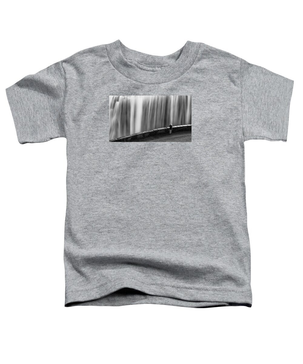 Letchworth Toddler T-Shirt featuring the photograph On The Brink by Dave Niedbala