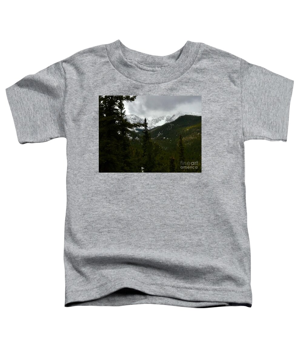 Mountain Toddler T-Shirt featuring the photograph On The Climb by Dennis Richardson