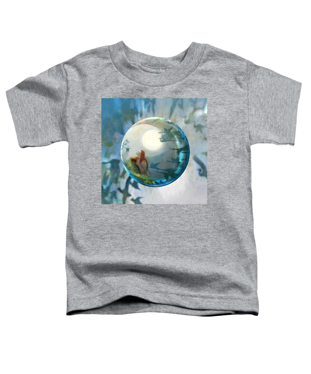 Geese Toddler T-Shirt featuring the painting Orbital Flight by Robin Moline