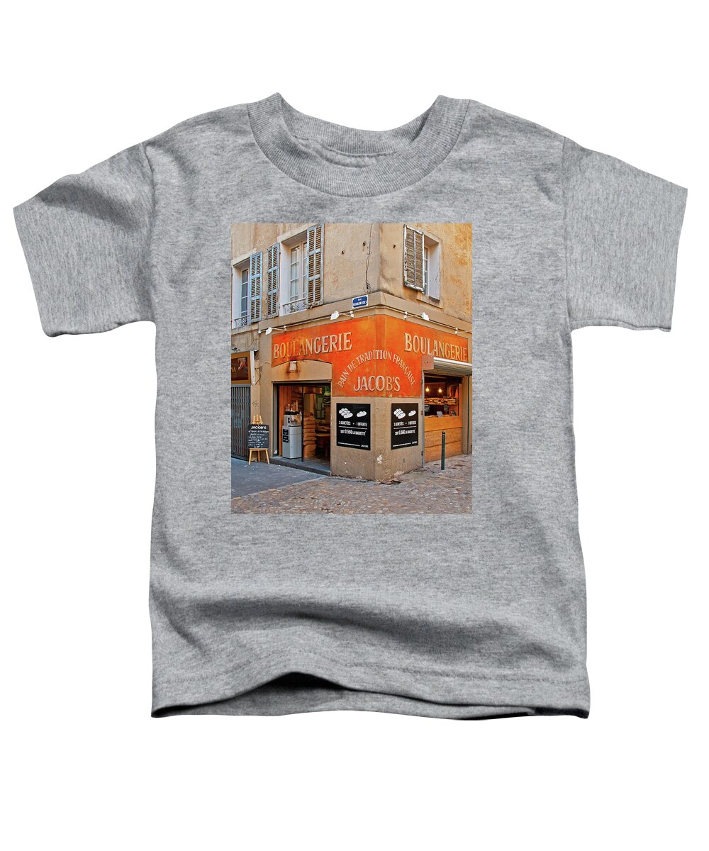 Aix Toddler T-Shirt featuring the photograph Our Daily Bread - Aix-en-Provence, France by Denise Strahm