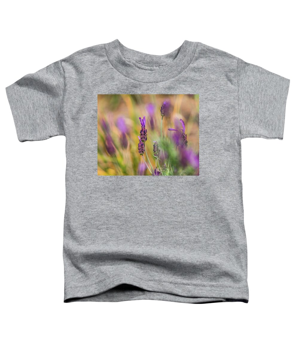 Flora Toddler T-Shirt featuring the photograph Painterly Purple by Lynne Jenkins
