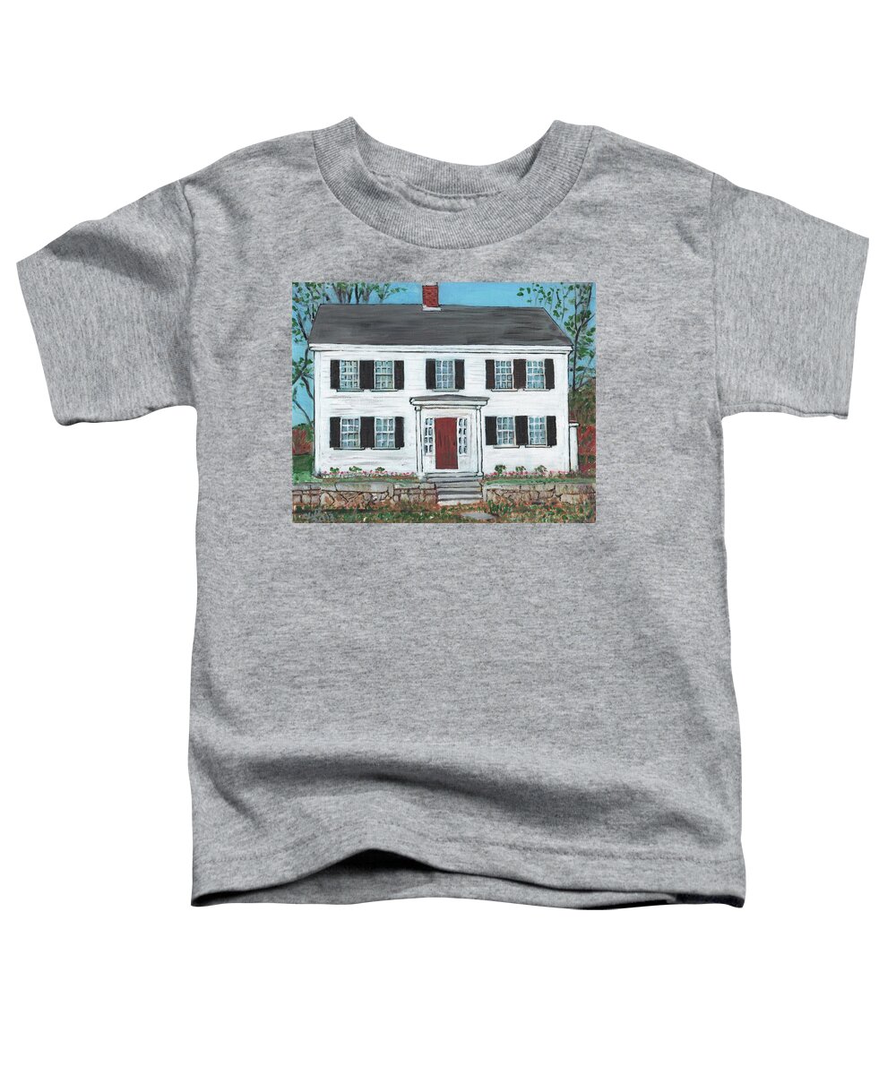 Farmhouse Toddler T-Shirt featuring the digital art Pandolfi House by Cliff Wilson