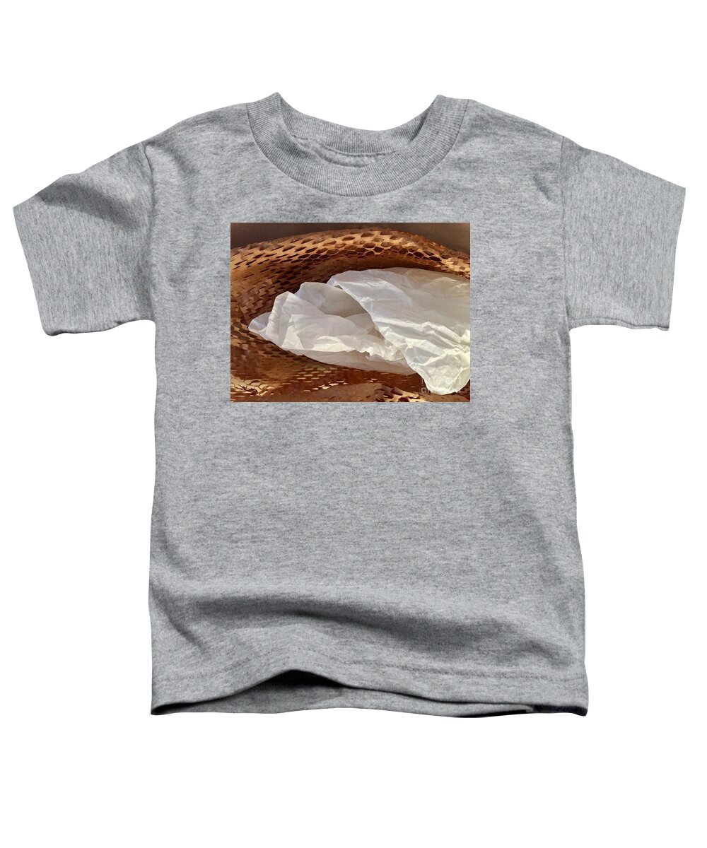 Color Texture Pattern Light Toddler T-Shirt featuring the photograph Paper Series 1-6 by J Doyne Miller