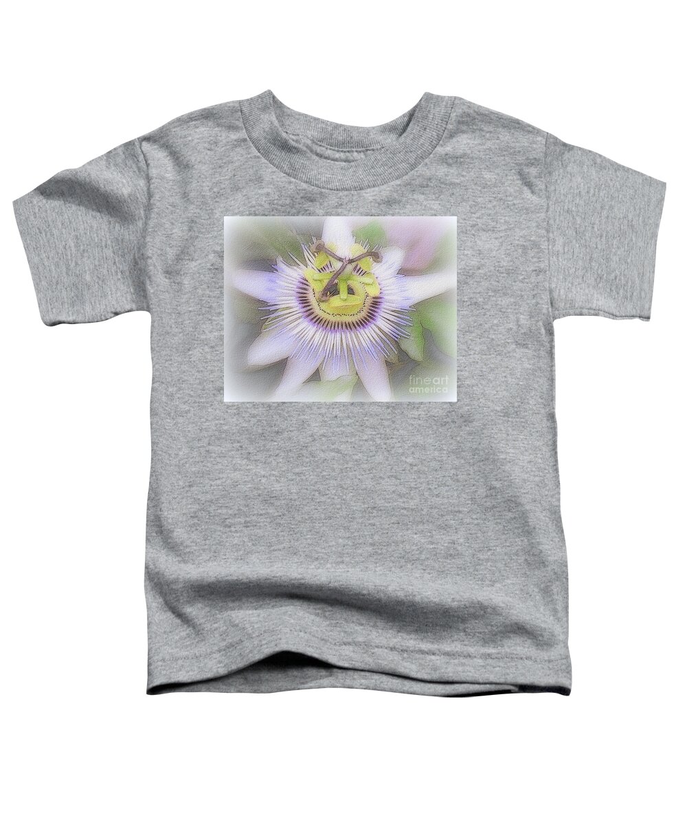 Floral Toddler T-Shirt featuring the photograph Passion Flower by Jodie Marie Anne Richardson Traugott     aka jm-ART