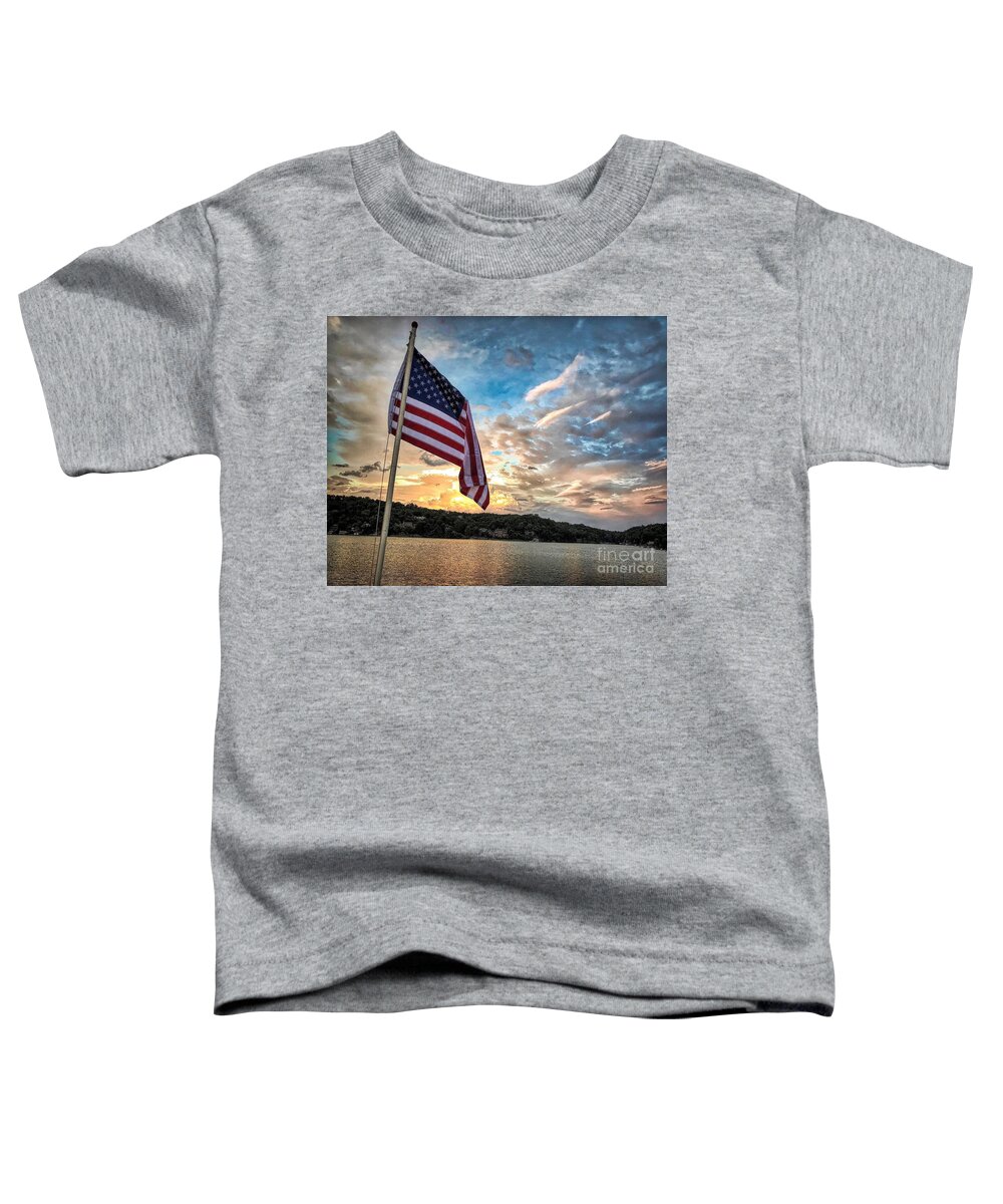 Patriotic Toddler T-Shirt featuring the photograph Patriotic Solstice by Buddy Morrison