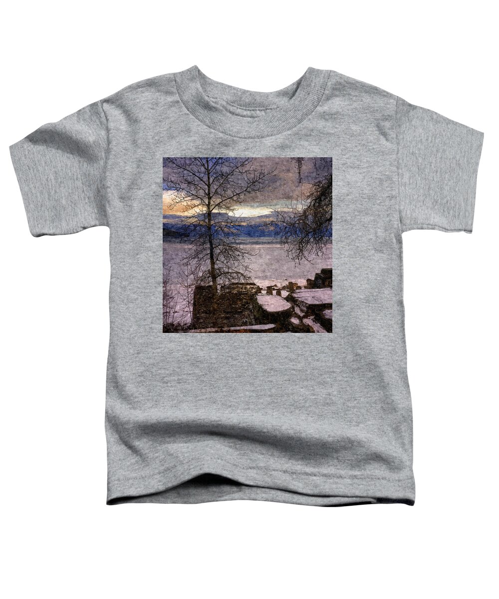 Scenic Toddler T-Shirt featuring the photograph Pend d'Oreille Lake 2 by Lee Santa