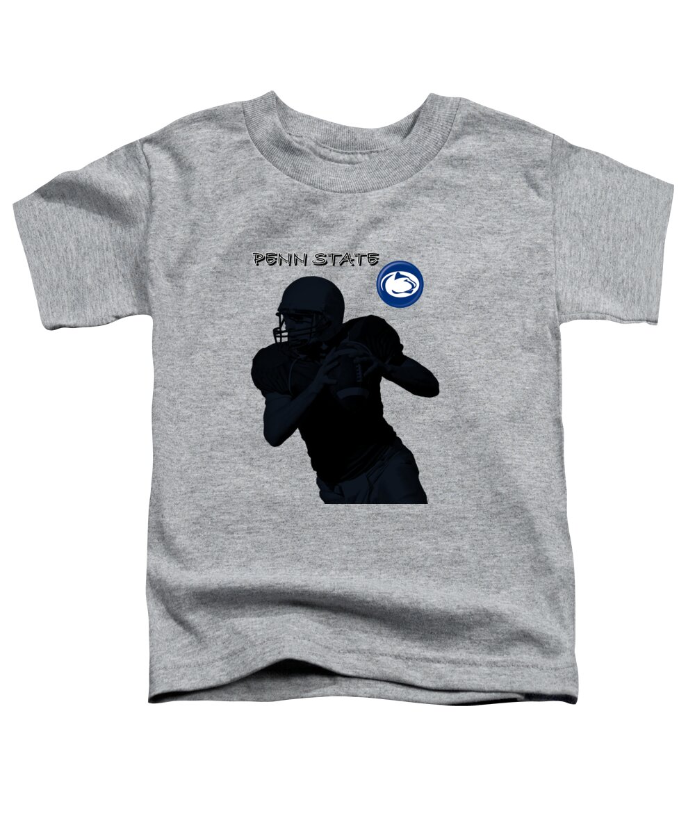 Football Toddler T-Shirt featuring the digital art Penn State Football by David Dehner