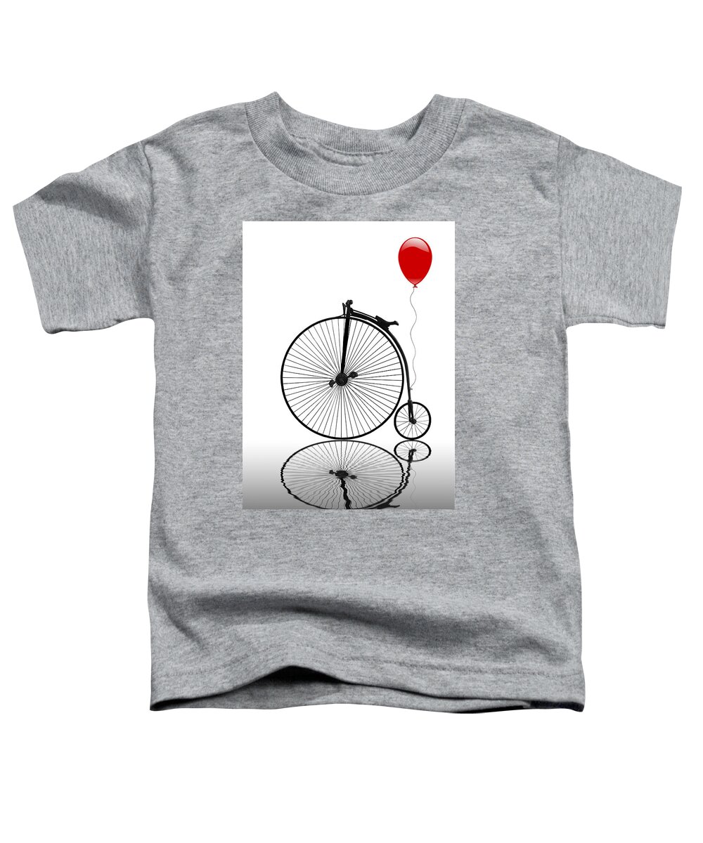 Penny Farthing Toddler T-Shirt featuring the photograph Penny Farthing Reflections by Gill Billington