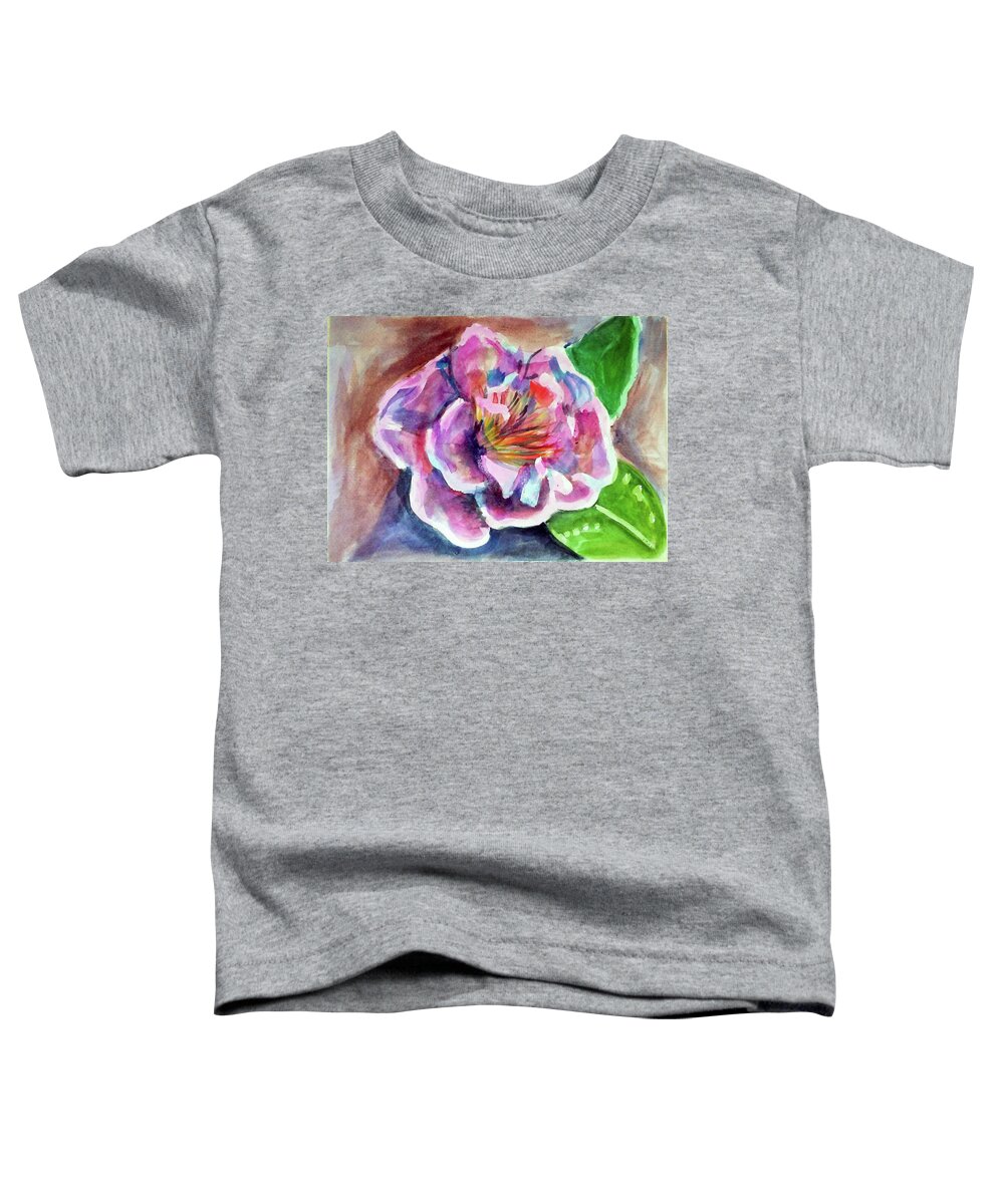 Art Toddler T-Shirt featuring the painting Peony by Loretta Nash