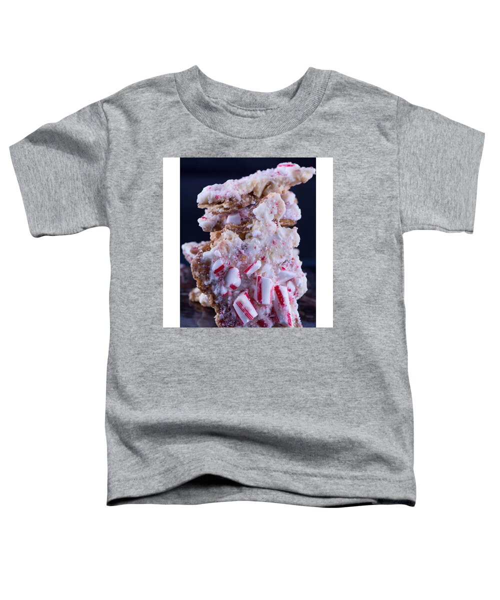 Arizona Toddler T-Shirt featuring the photograph Peppermint Saltine Bark by Michael Moriarty