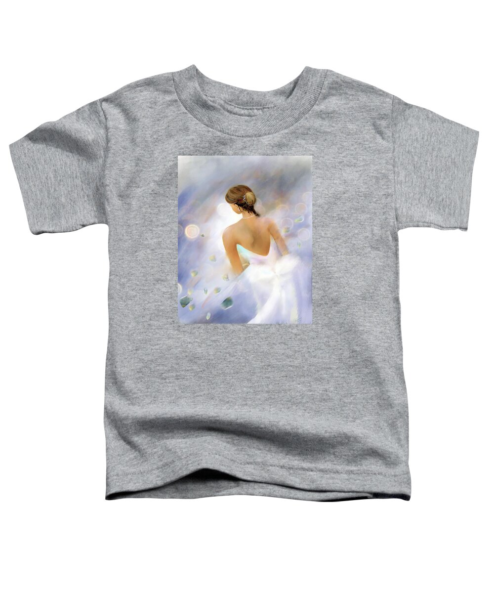 Woman Toddler T-Shirt featuring the digital art Petals by Sand And Chi