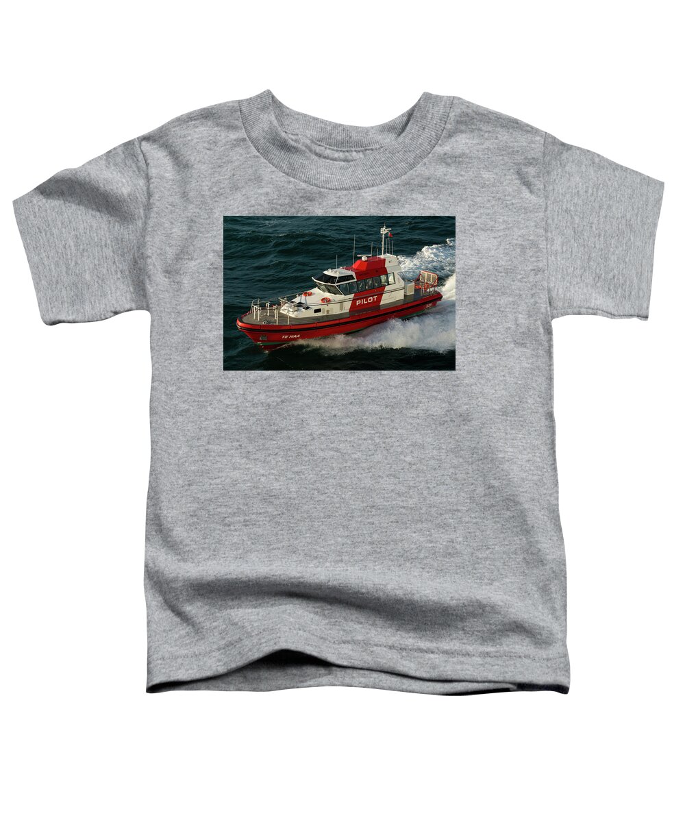 Pilot Boat Toddler T-Shirt featuring the photograph Pilot Boat Wellington by John Daly