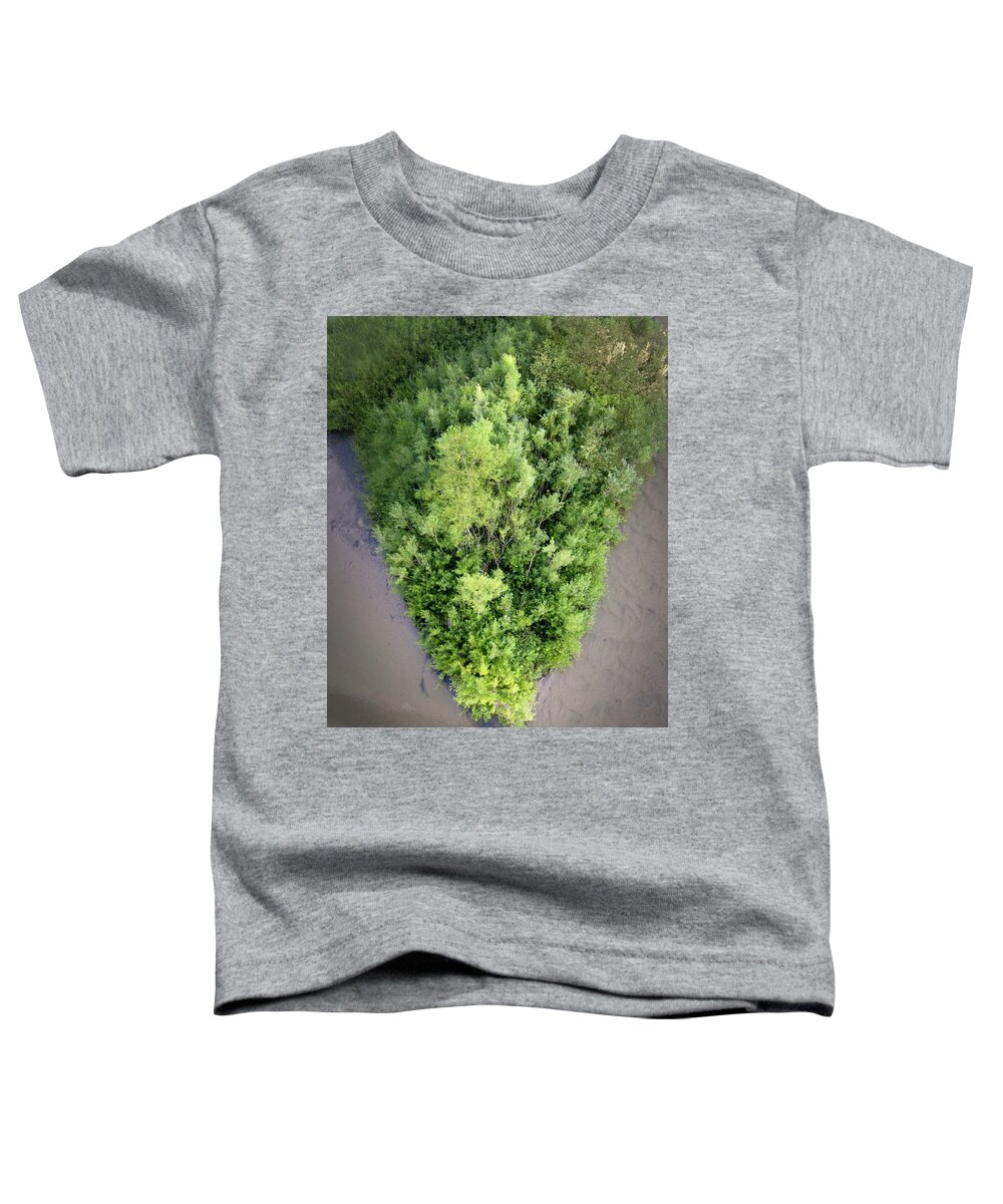 Island Toddler T-Shirt featuring the photograph Pine River Island by Mary Lee Dereske