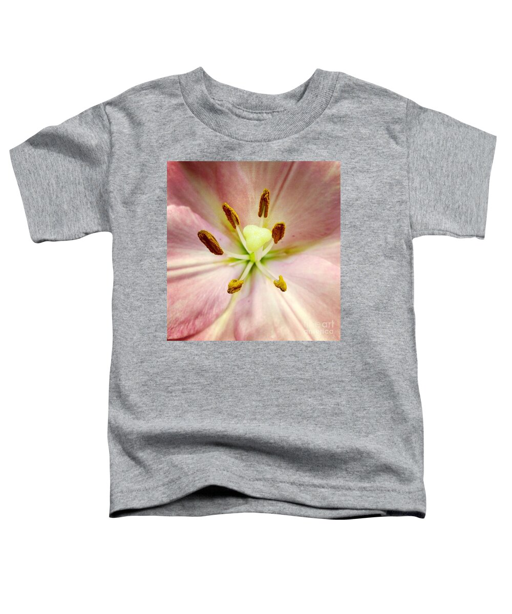 Lily Toddler T-Shirt featuring the photograph Pink by Denise Railey