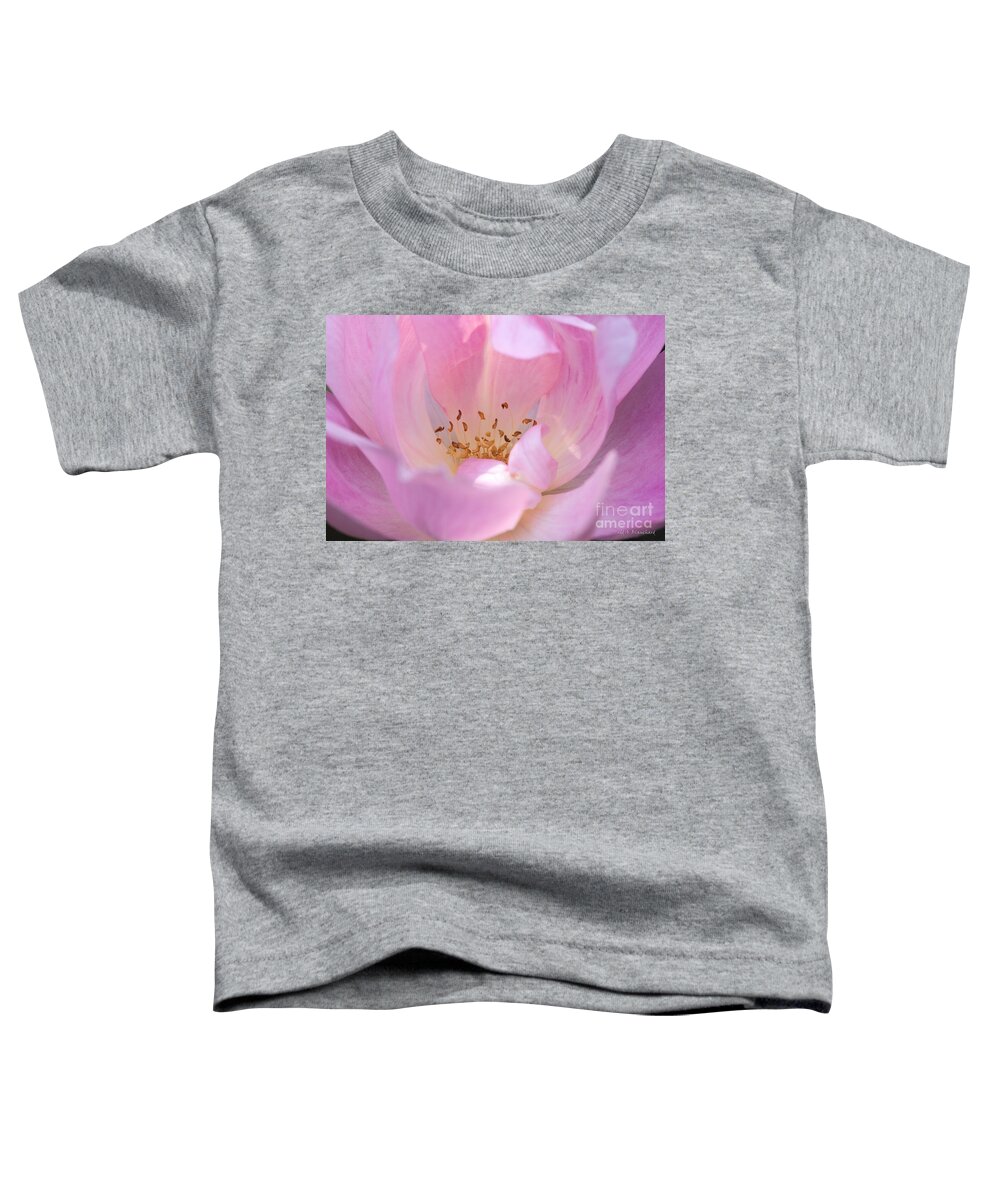Flower Toddler T-Shirt featuring the photograph Pink Swirls by Todd Blanchard