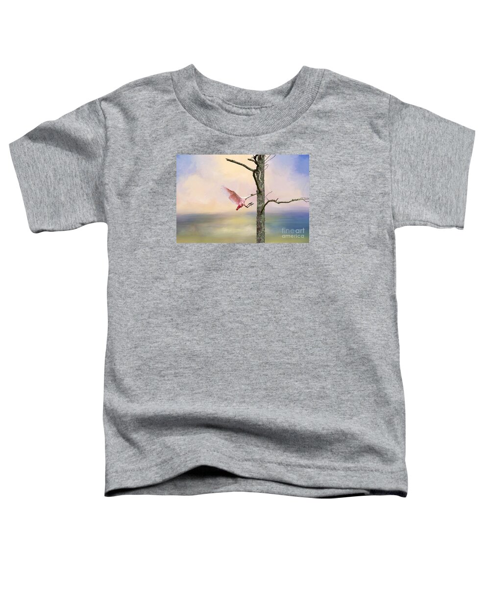 Waterfowl Toddler T-Shirt featuring the photograph Pink Wonder by Bonnie Barry