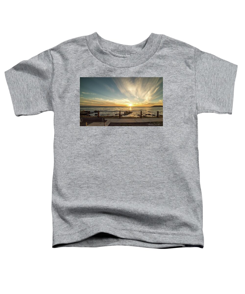  Toddler T-Shirt featuring the photograph Pismo Beach Sunset 2 by Wendy Carrington