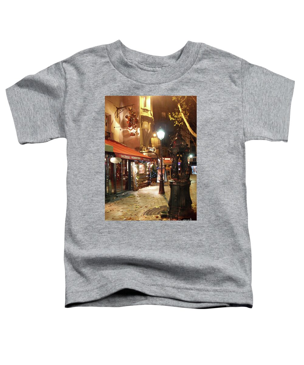 Paris Toddler T-Shirt featuring the photograph Place St Michel to Rue Saint-Andre des Arts by Felipe Adan Lerma