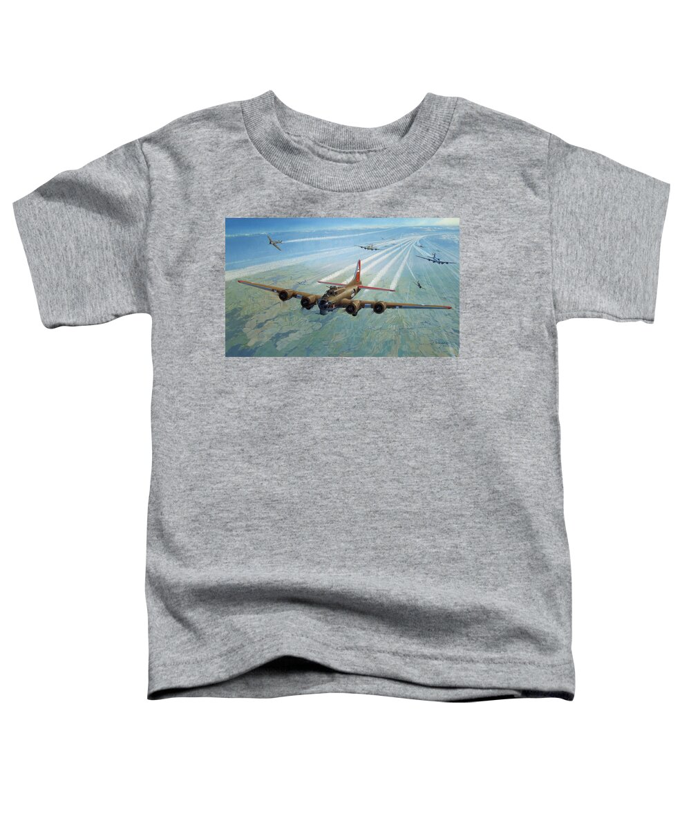  Toddler T-Shirt featuring the painting Plane by Test