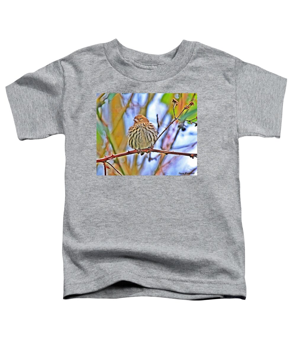 Bird Toddler T-Shirt featuring the photograph Pompous Royalty by Steve Warnstaff
