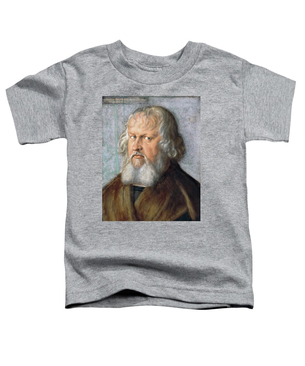  Durer Toddler T-Shirt featuring the painting Portrait of Hieronymus Holzschuher by Albrecht Durer