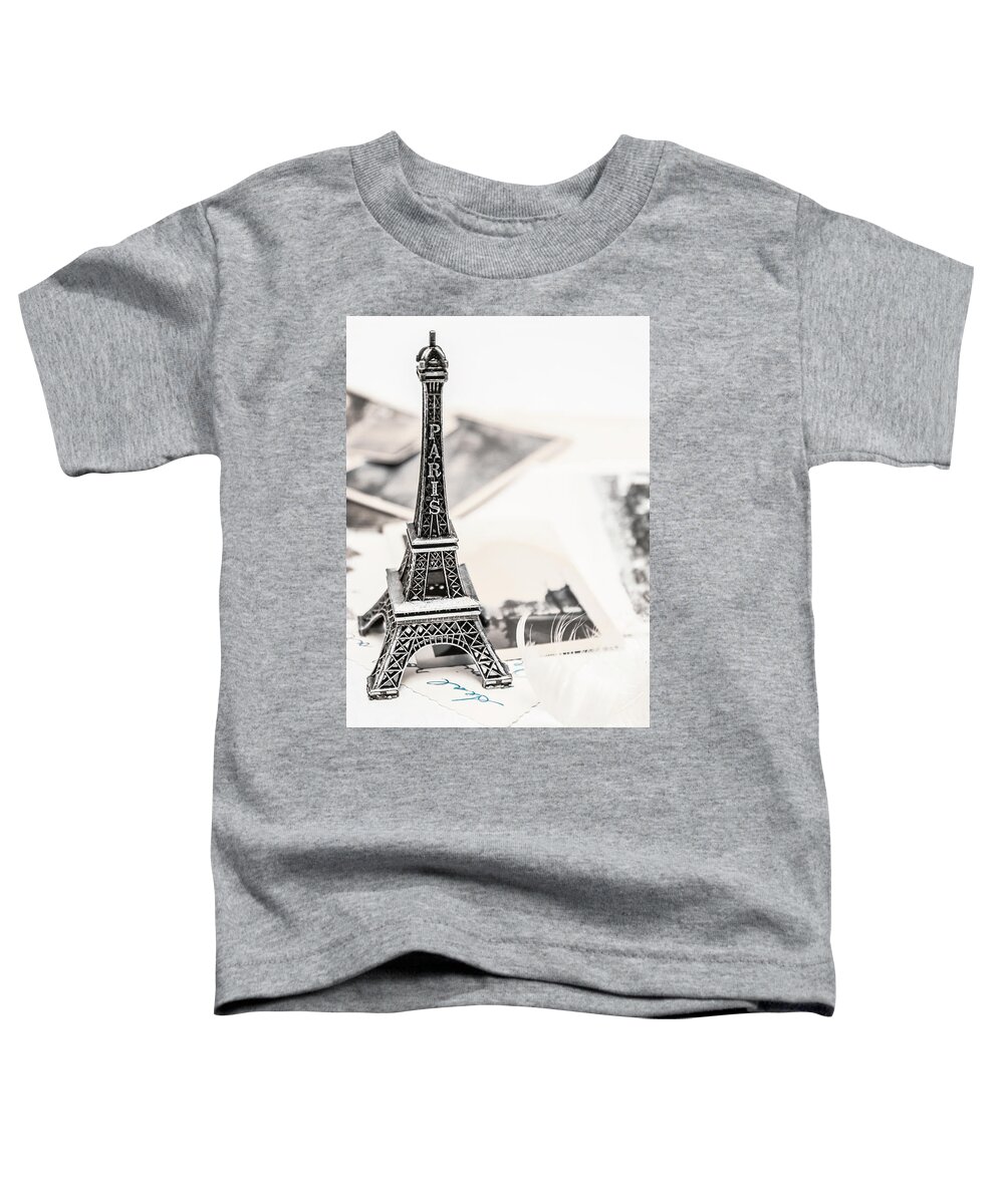 Postcard Toddler T-Shirt featuring the photograph Postcards and letters from Paris by Jorgo Photography
