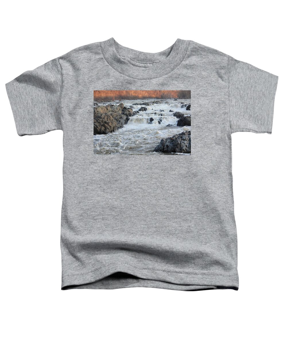 Potomac Toddler T-Shirt featuring the photograph Potomac - The Rapids at Great Falls by Ronald Reid