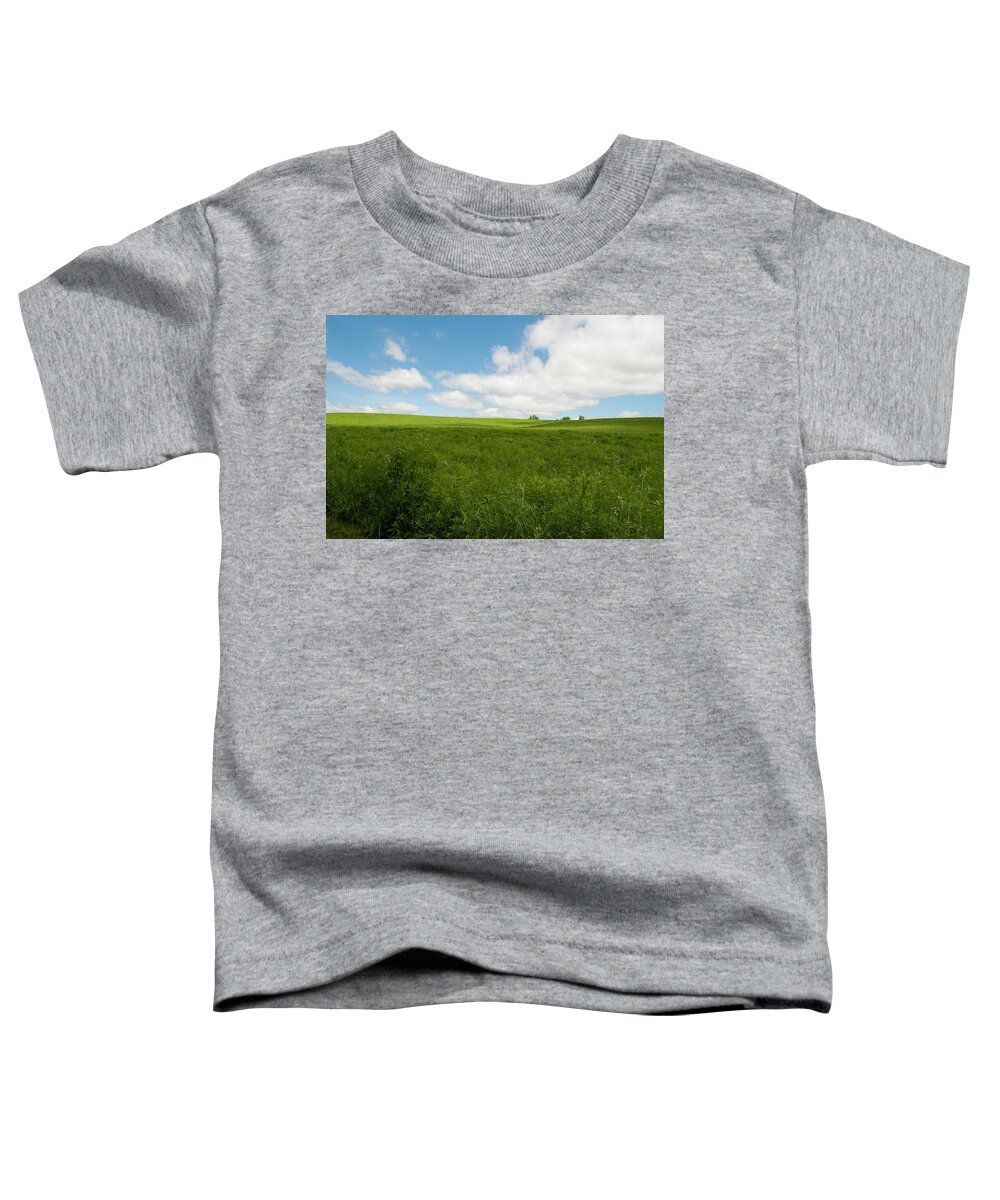 Iowa Toddler T-Shirt featuring the photograph Prairie and Sky by Julia McHugh