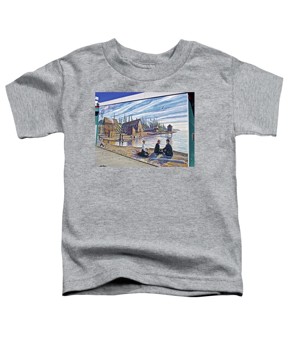 Puget Sound Cooperative Colony Toddler T-Shirt featuring the photograph Puget Sound Cooperative Colony, Port Angeles Waterfront, Washington by Ruth Hager