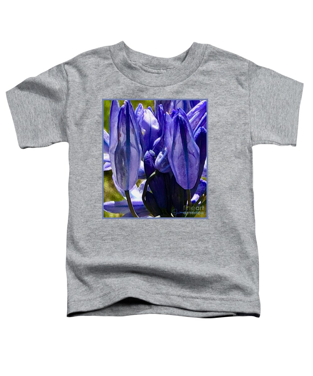 Purple Toddler T-Shirt featuring the photograph Purple Blossoms by Jennifer Lake