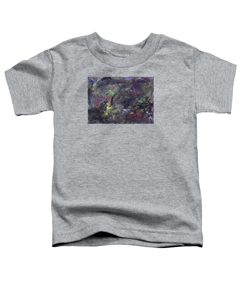 Abstract Toddler T-Shirt featuring the painting Purple Chitlyns by Julius Hannah