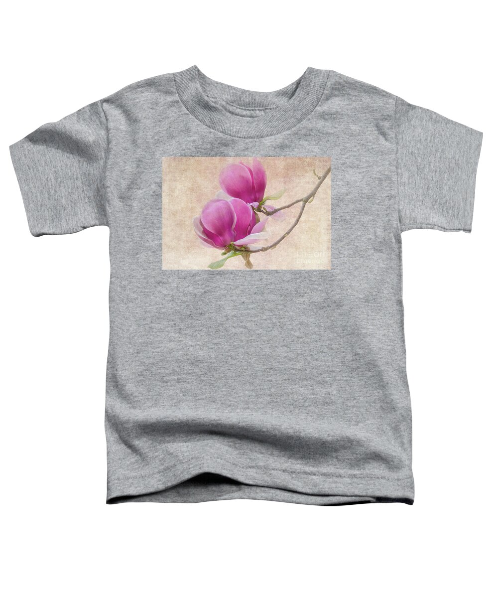 Magnolia Toddler T-Shirt featuring the photograph Purple Tulip Magnolia by Heiko Koehrer-Wagner