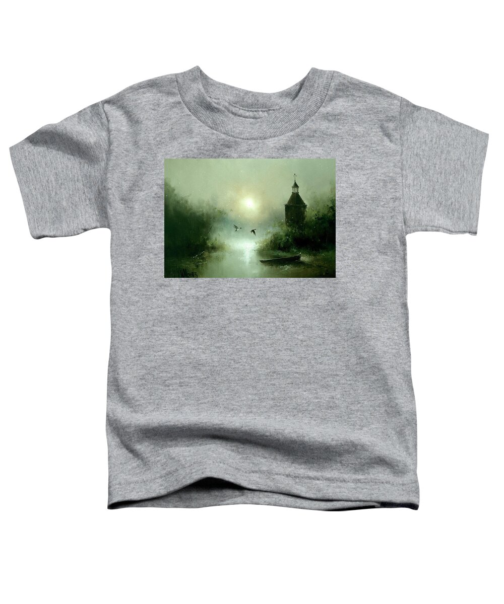 Russian Artists New Wave Toddler T-Shirt featuring the painting Quiet Abode by Igor Medvedev