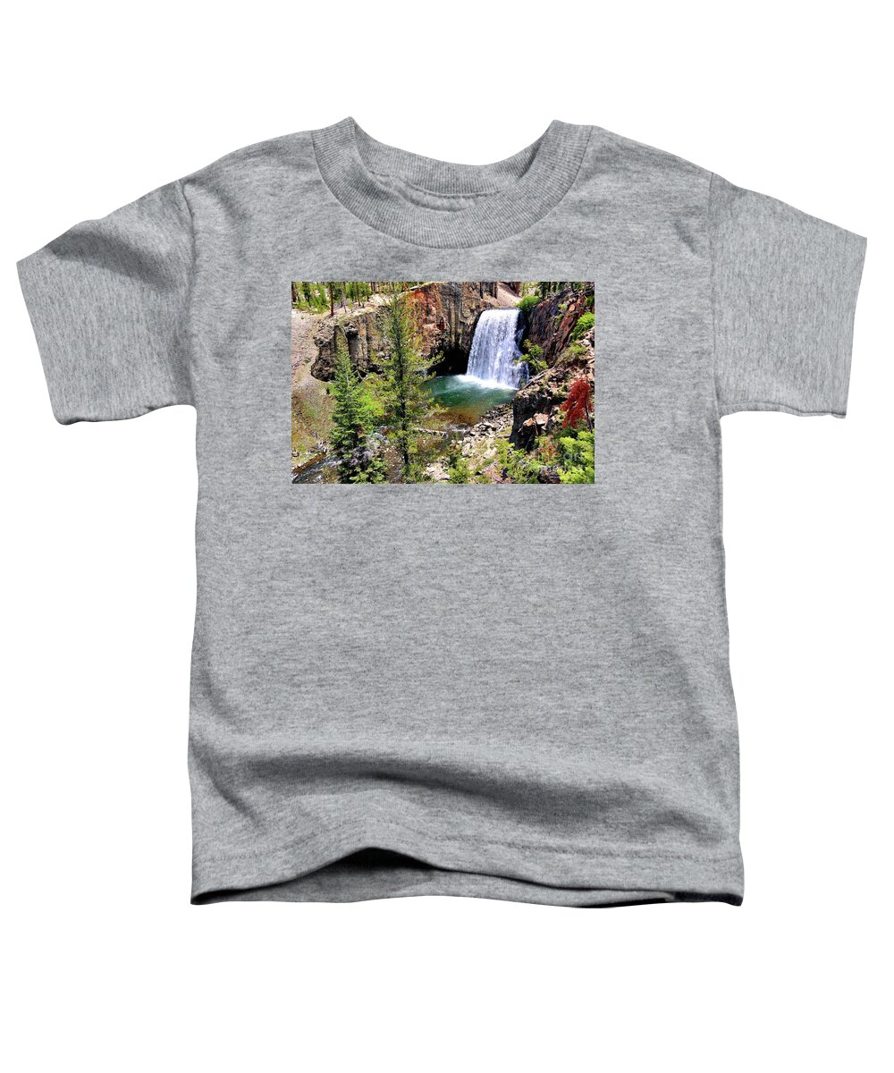 California Toddler T-Shirt featuring the photograph Rainbow Falls 1 by Joe Lach