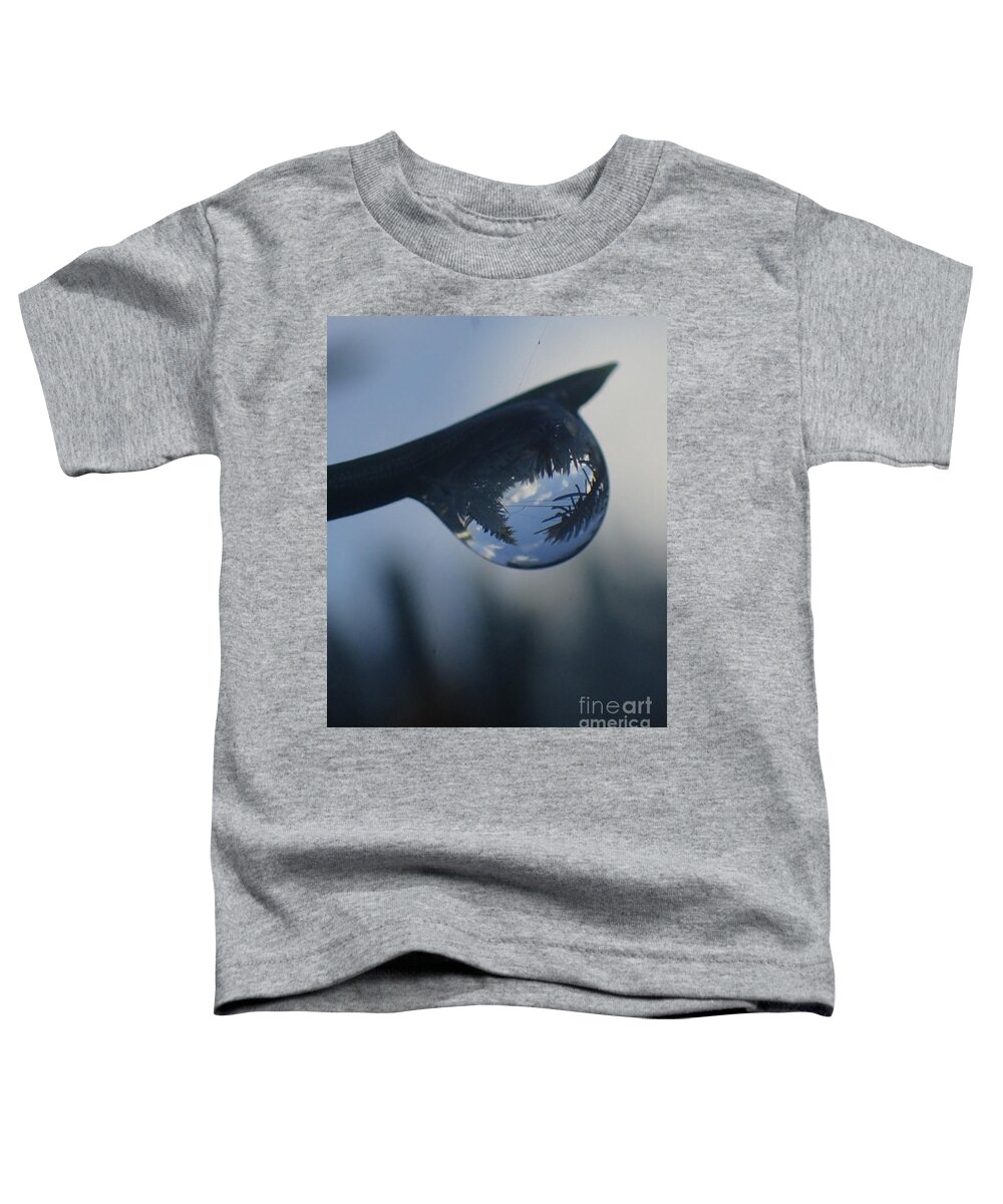 Nature Toddler T-Shirt featuring the photograph Raindrop World by Christina Verdgeline