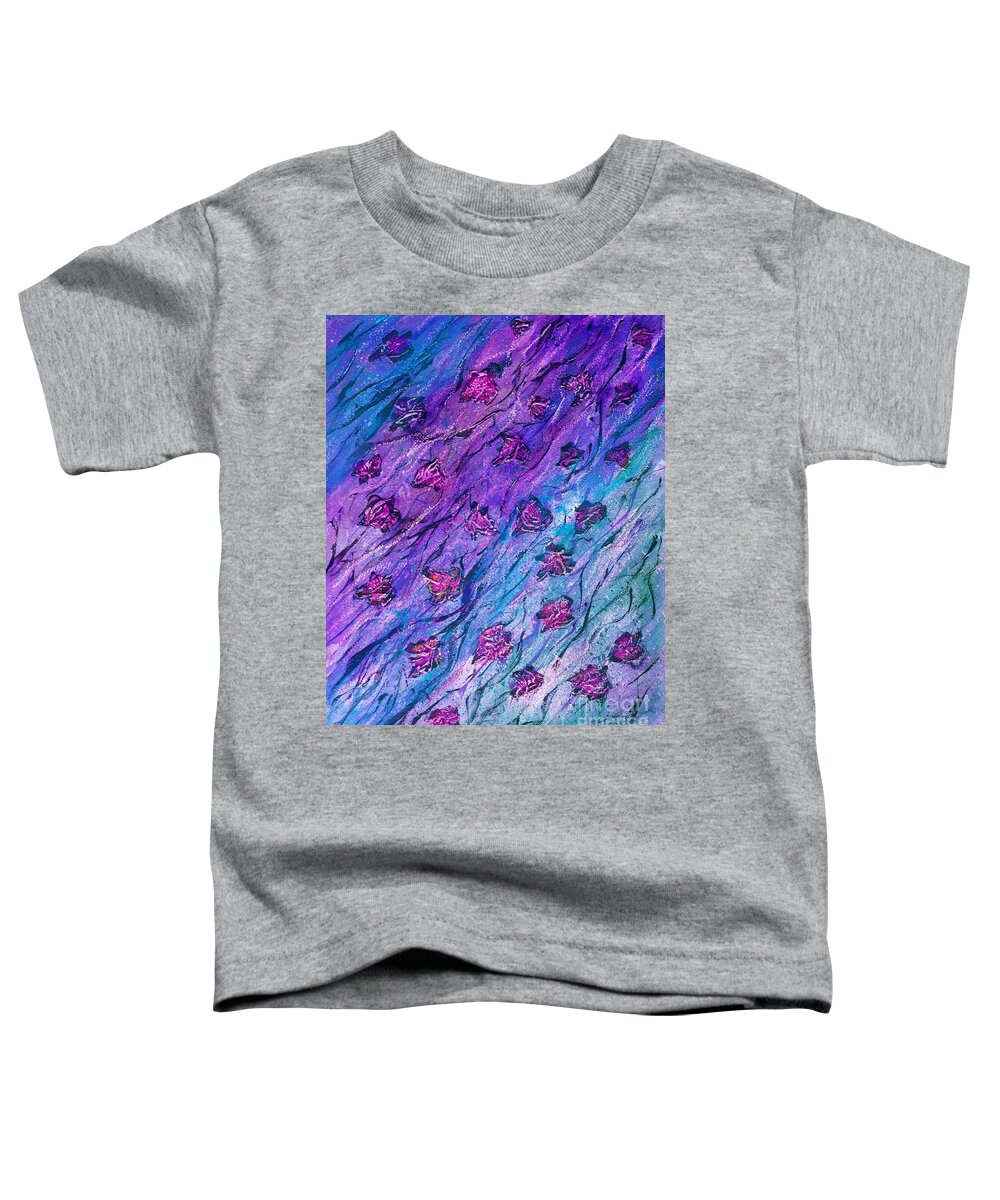 #abstracts #collage #art #artwork #contemporary #allisonconstantino Toddler T-Shirt featuring the painting Rainy Days and Sundays by Allison Constantino