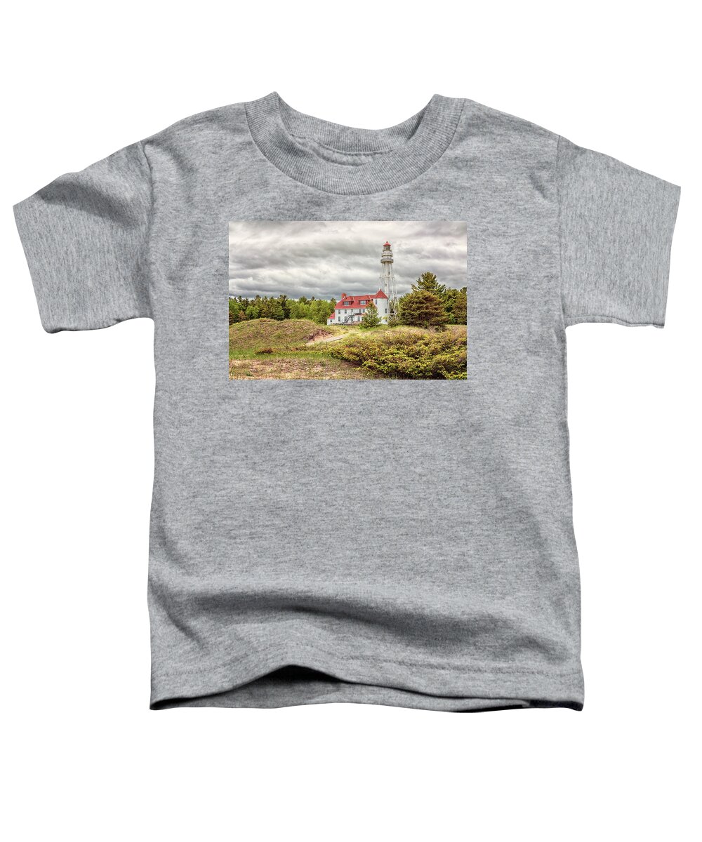 Lighthouse Toddler T-Shirt featuring the photograph Rawley Point Lighthouse by Susan Rissi Tregoning