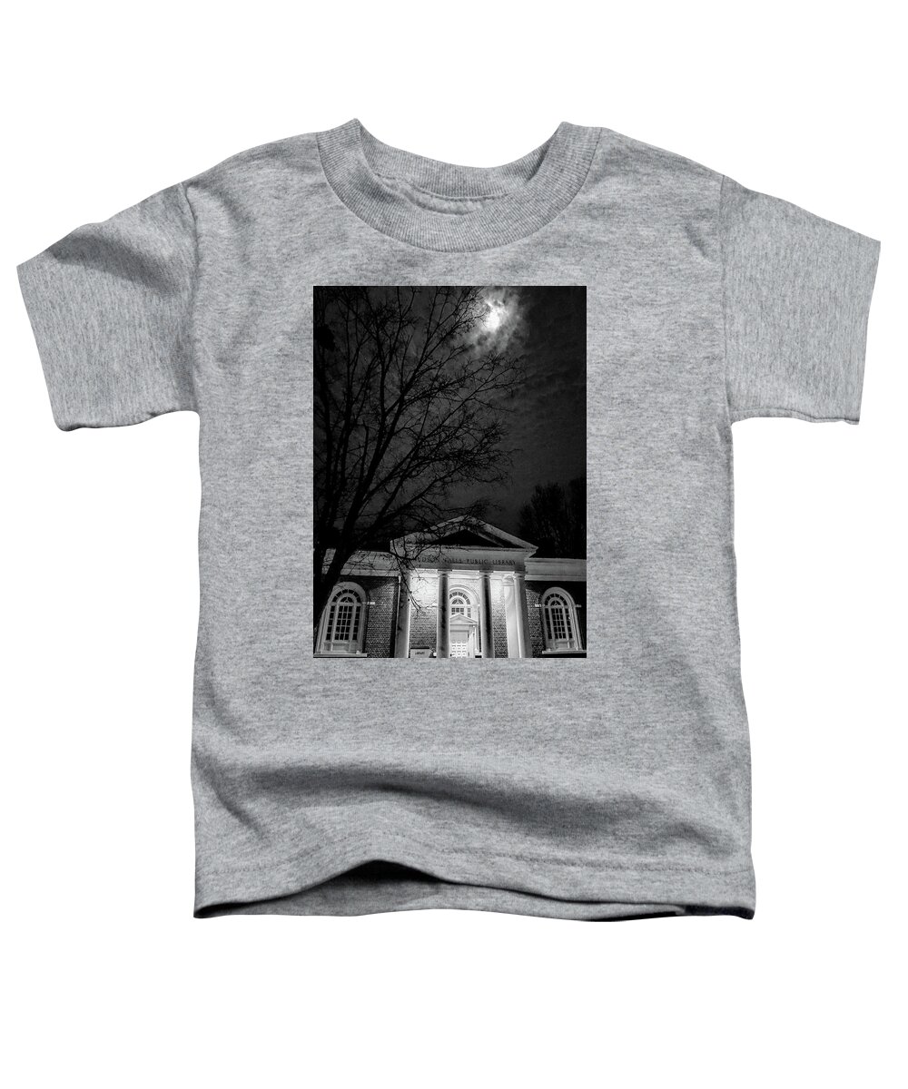  Toddler T-Shirt featuring the photograph Reading by Moonlight by Kendall McKernon