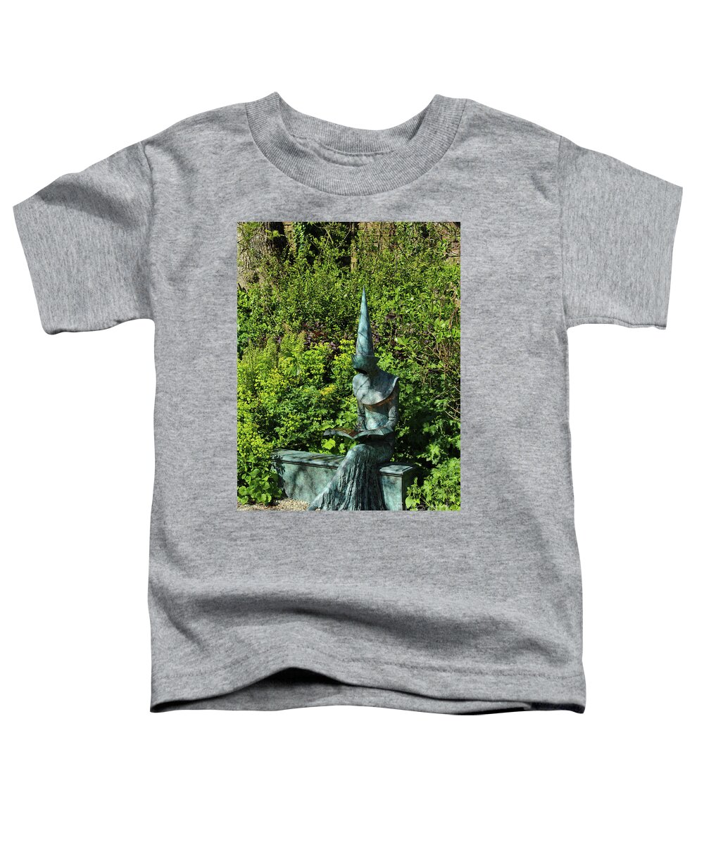 Bronze Sculpture Toddler T-Shirt featuring the photograph Reading Chaucer Donegal by Eddie Barron