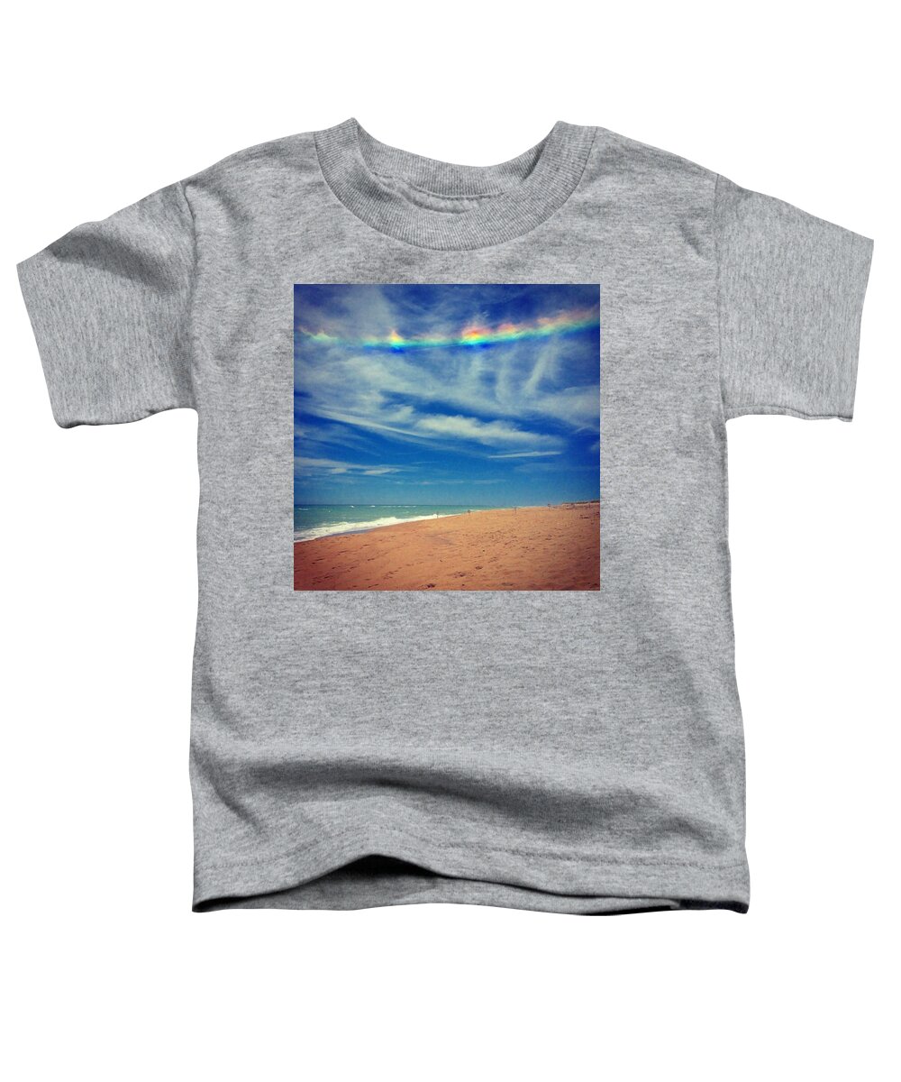 Beach Toddler T-Shirt featuring the photograph Signs From Above by Kate Arsenault 
