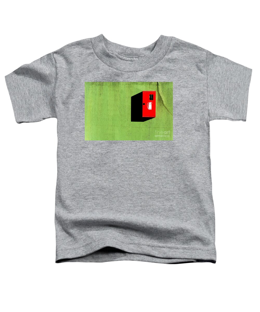 Red Toddler T-Shirt featuring the photograph Red Green Black Shadow by Silvia Ganora