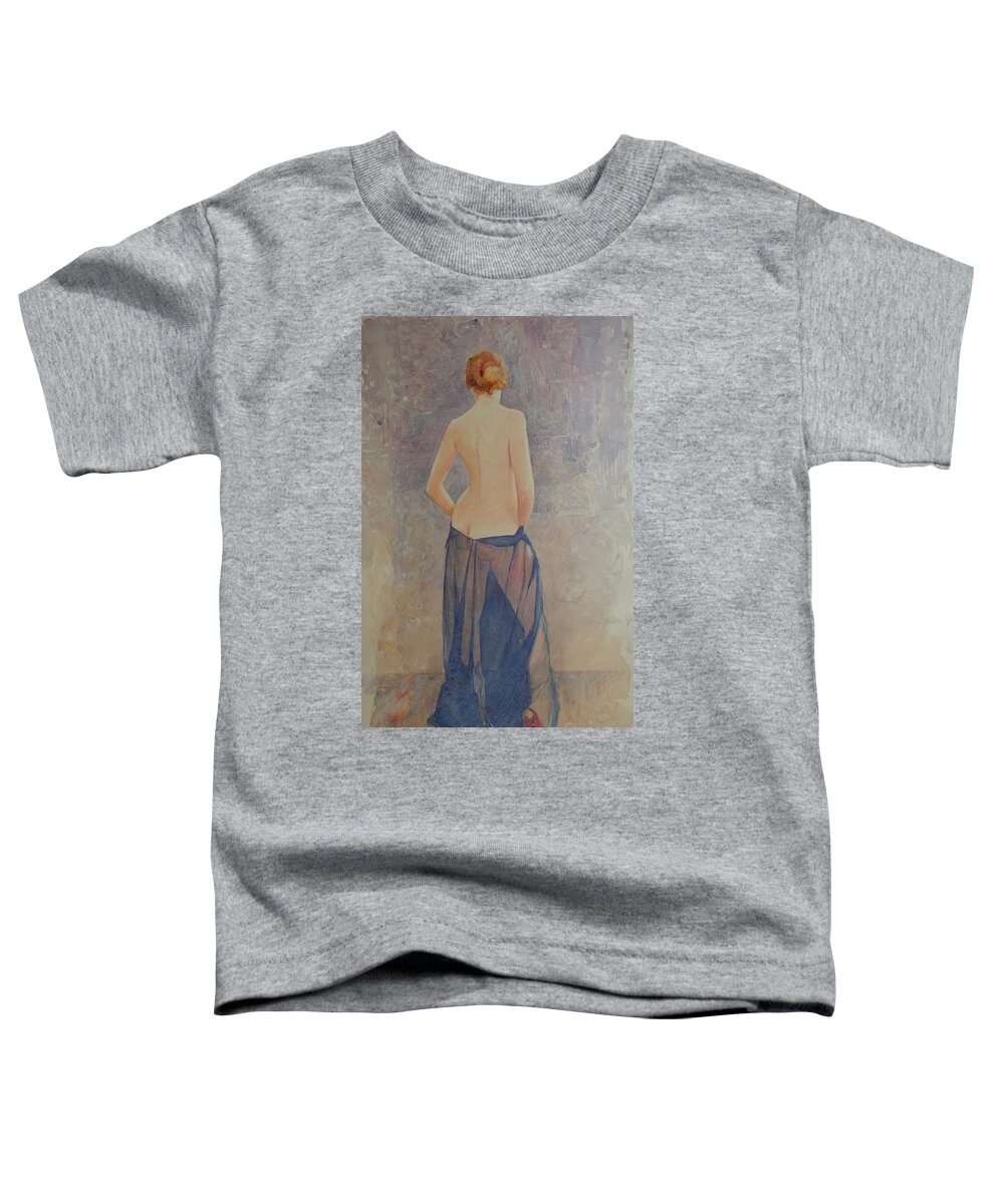 Erotic Toddler T-Shirt featuring the painting Red Shoe by David Ladmore