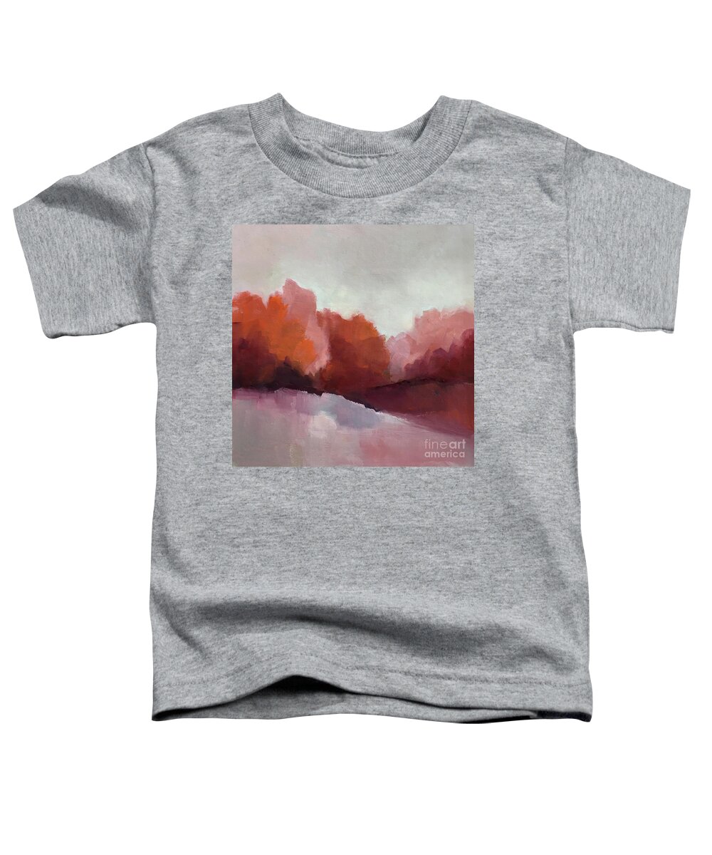 Landscape Toddler T-Shirt featuring the painting Red Valley by Michelle Abrams