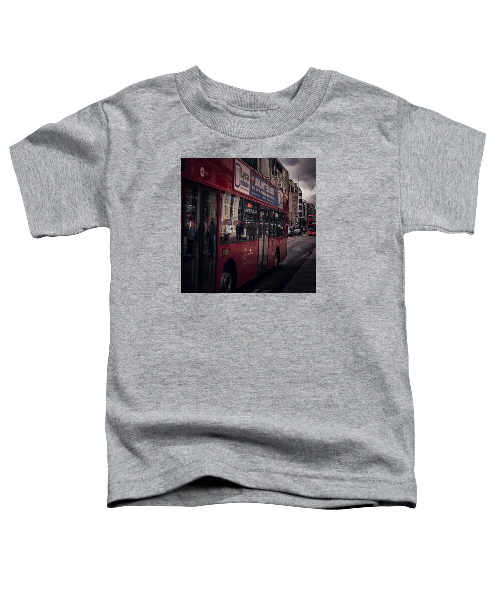 Street Toddler T-Shirt featuring the photograph Reflecting Bus by Marcus Karlsson Sall
