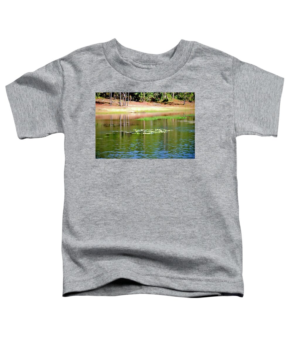Lake Toddler T-Shirt featuring the photograph Reflecting Spring Lake by Gina O'Brien