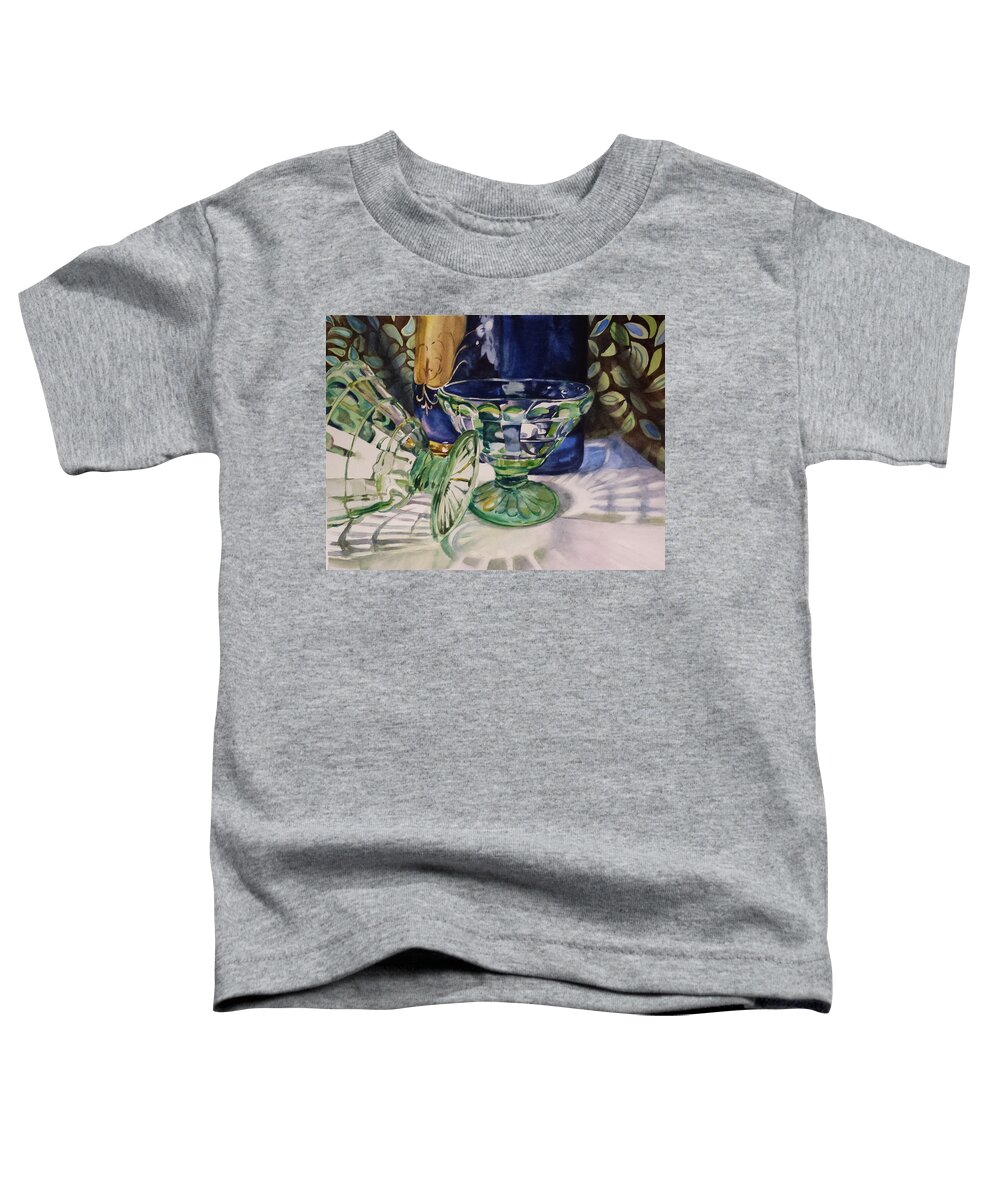 Still Life Toddler T-Shirt featuring the painting Reflections of Lola Bell by Marlene Gremillion