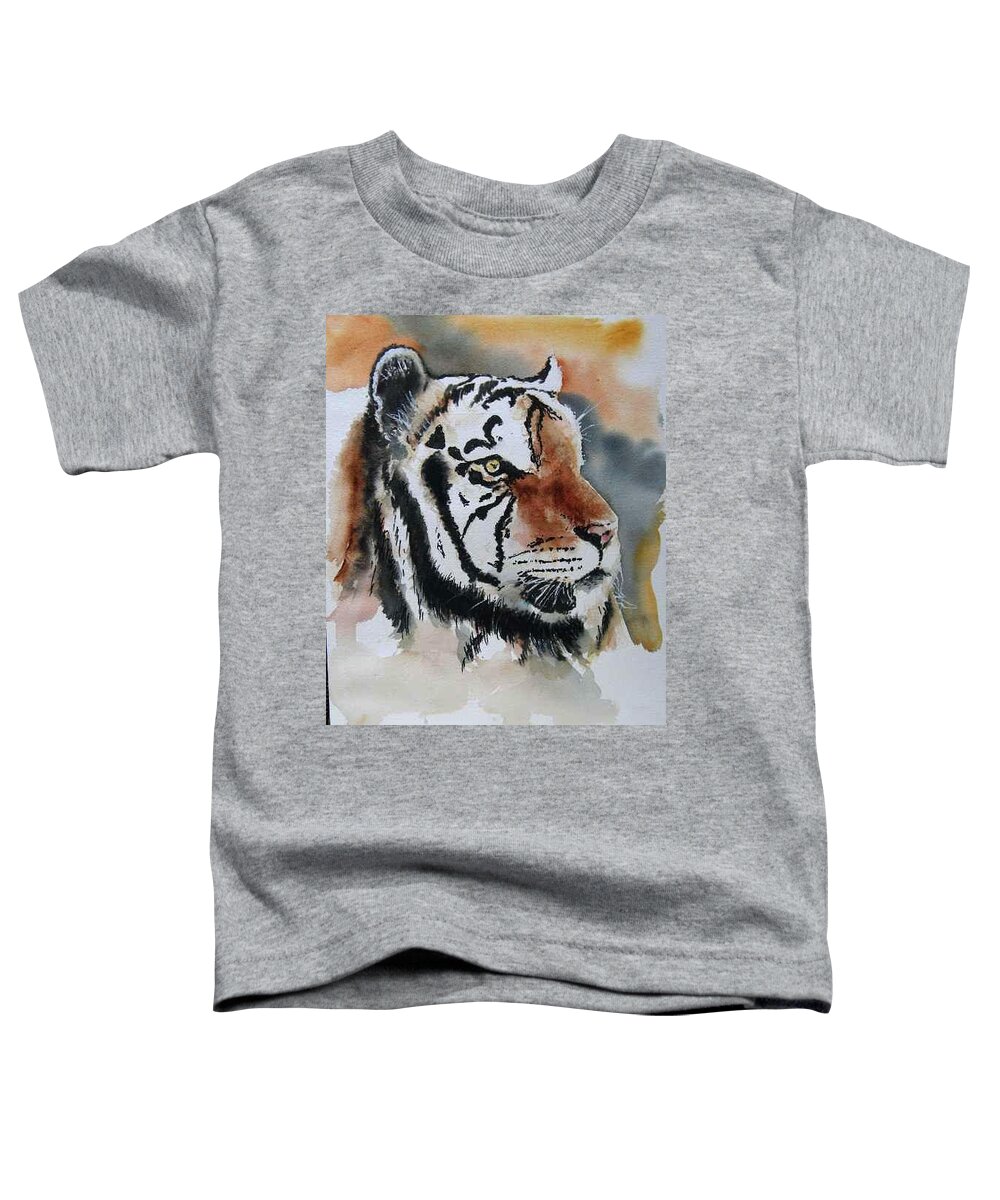  Toddler T-Shirt featuring the painting RIP Mike by Bobby Walters