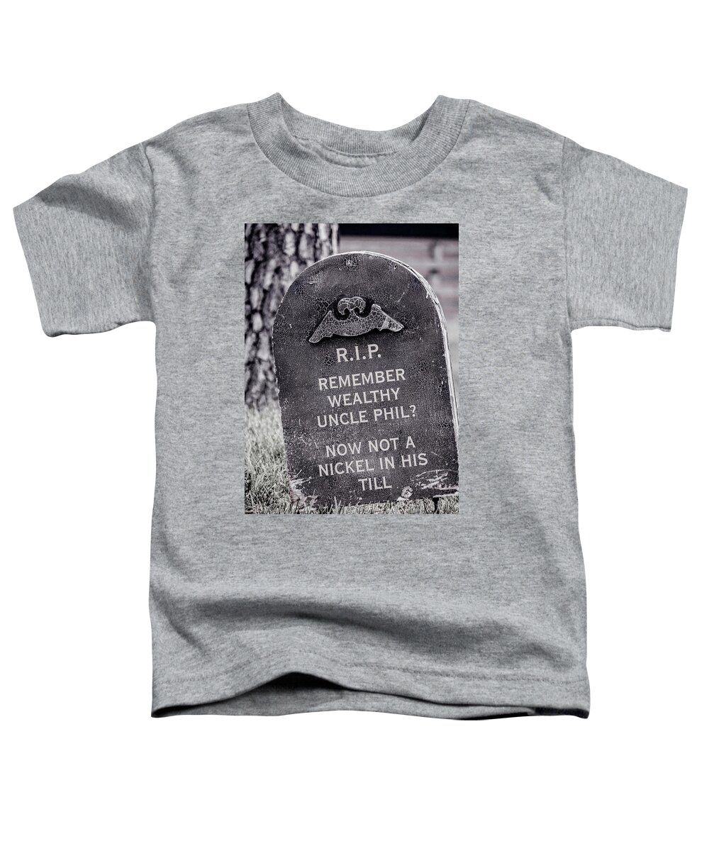 Halloween Toddler T-Shirt featuring the photograph RIP Uncle Phil by Pamela Williams