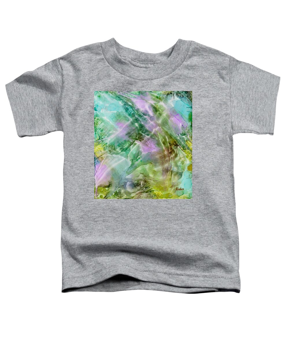 Light Toddler T-Shirt featuring the painting Ripples On Water by Susan Kubes