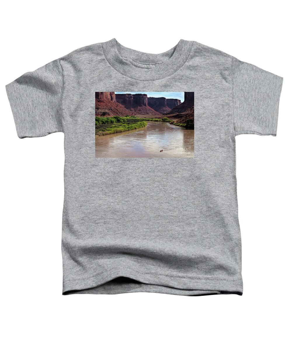 Utah Landscape Toddler T-Shirt featuring the photograph River Ride by Jim Garrison